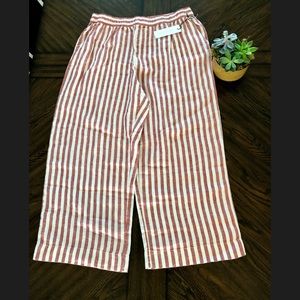 Rachel Zoe red linen pants Sz XL